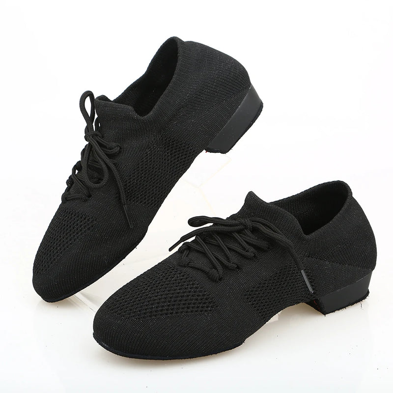 Dance Shoes for Women Jazz Salsa Ballroom Dancing Shoes Mesh Casual Flat Sprots Shoe Ladies Girls Modern Yoga Sneakers 34-42