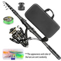 Telescopic Carbon Fiber Fishing Rod Reel Combo Set 1.8m | SAMAG