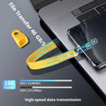 USB C Keychain,Thunderbolt 4 Short USB C Keychain Cable with 240W PD Fast Charging 40Gbps Data Transfer,8K@60Hz Durable Cable