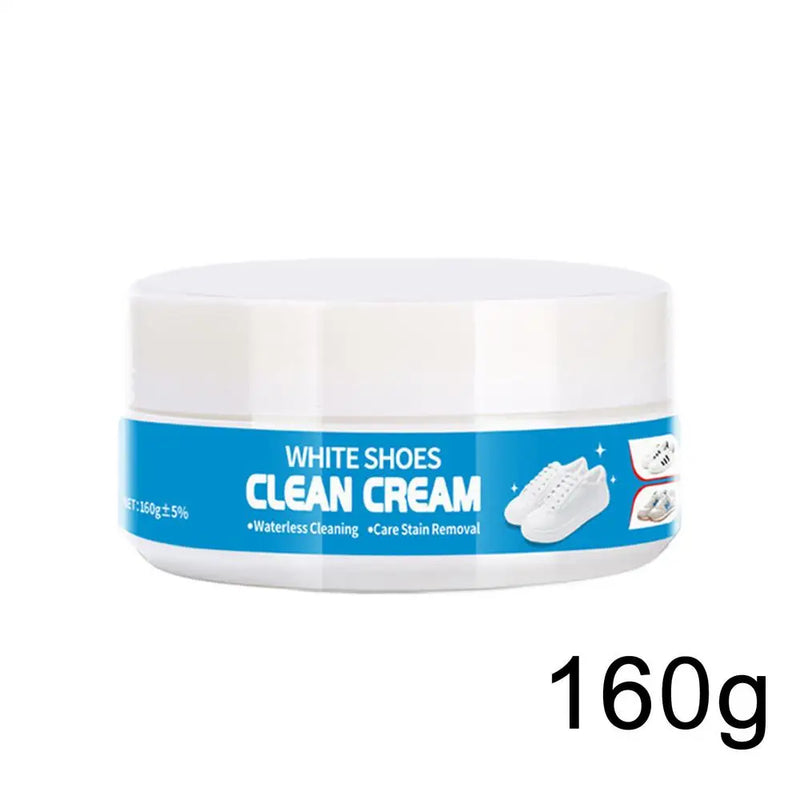 NEW White Shoe Cleaner Long-Lasting Cream With Sponge Nourishing Shoe Cleaning Stain Treater For Rubber Canvas Sole Stain