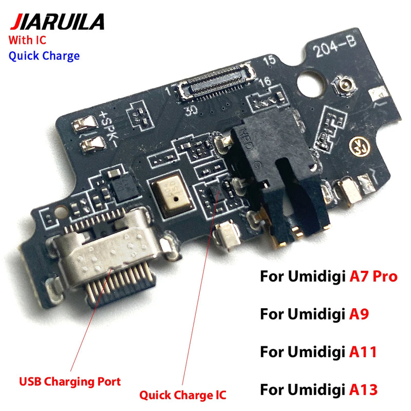 For Umidigi Bison A7 A9 A11 A13 A15 F3 G1 G9 G100 A11 Pro Max USB Board Charging Port Phone Charger Flex Cable Connector Board