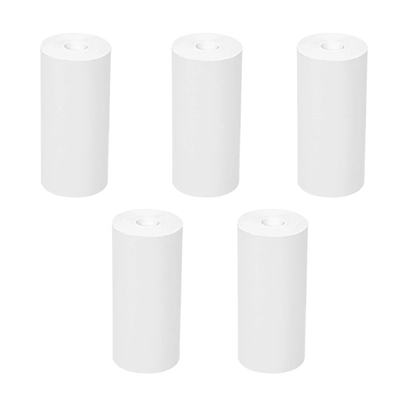 57*25MM HD Mini Printer Thermal Paper Self-adhesive Roll Paper Label Sticker Photo Inkless Printing Portable Printer Color Paper
