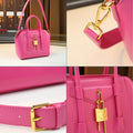 Simple casual metal lock tote 2026 new versatile large-capacity Boston bag