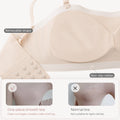 PAERLAN Detachable Shoulder Strap Wedding Dress Bra Non Slip No Underwired Bandeau Wrap Underwear Women