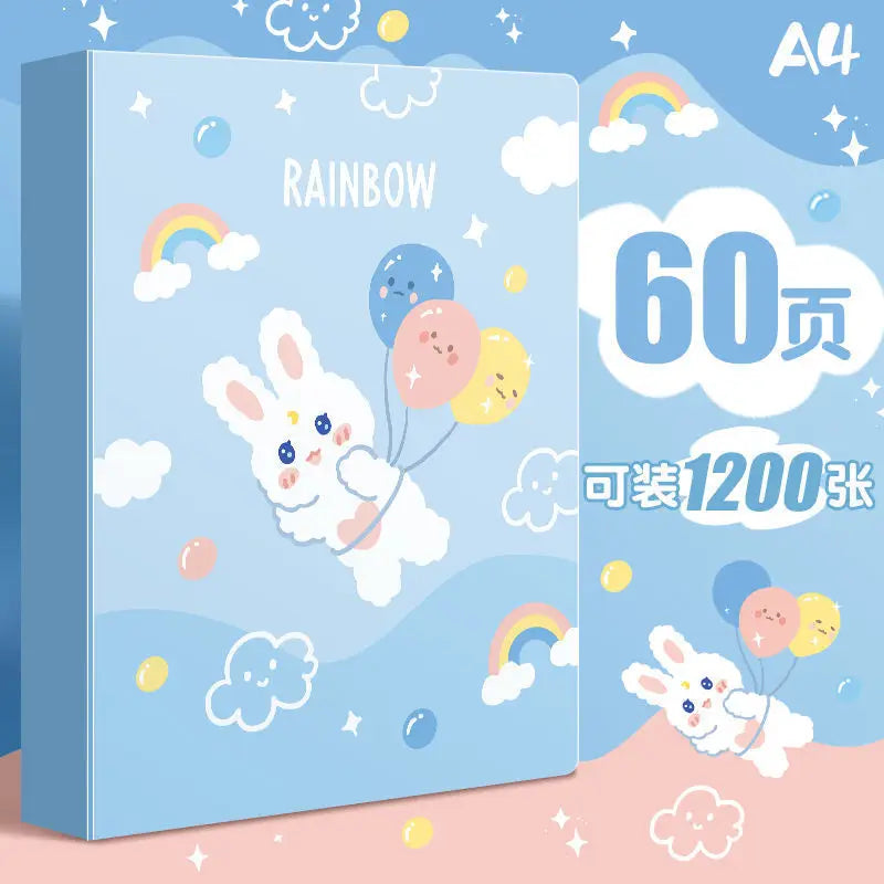 New A4 30/60 Pages Plastic Budget Binder File Folder Documents Booklet Leaflet Student Office Desk Supplies Organizer