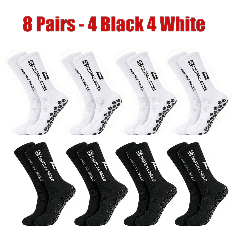 New Football Socks Non Slip Grip Mid Tube Sports | SAMAG
