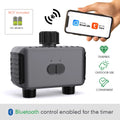 Dual Zone Independent Smart Bluetooth Wifi Irrigation Timer Mist Cooling Kit APP Customized Watering Program Quick Connection