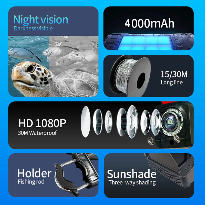 Underwater Fishing Camera HD 1080P Infrared Lights | SAMAG