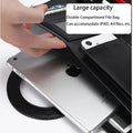 Leather Portfolio Professional Business Padfolio-  Notefolio Premium  Organizer with Card Holder, Writing Pad and File Folders