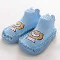 Baby Shoes Cotton Floor Socks Shoes Cartoon Cute Baby First Walkers Toddler Shoes Girl Boys Kids Soft  PU Sole Shoe Anti-slip