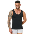 Men's Shapewear Tank Top Tummy Control Compression Vest Cool Fabric Slim Fit Undershirt Summer Gym Training Casual Daily