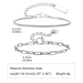 1/2/3pcs Chain Bracelet for Men Women, Stainless Steel Twisted Rope Cuban Wristband, Hip Hop Minimalist - Visuel 10 | SAMAG