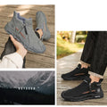 Men's High-Cut Casual Sports Shoes Anti-Slip Wear-Resistant Ankle Boots Outdoor Workwear Footwear for Comfortable Walking