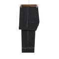 New 2024 Men Suit Black Satin Lapel Tuxedo 2 Pieces Double Breasted Wedding Shawl Lapel Party Costume Groom Male Wear