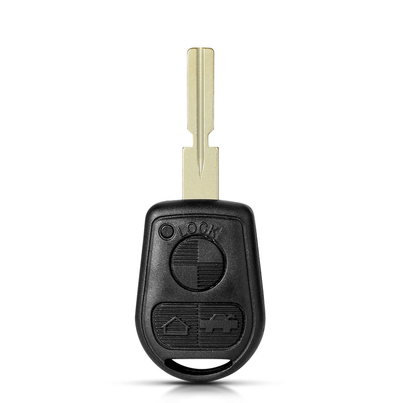 KEYYOU 3 Button Remote Key Shell Fit For BMW E31 E32 E34 E36 E38 E39 E46 Z3 Z4 Case Fob 3 BTN Uncut Key Fob Case