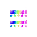WANTED Motorcycle Sticker Vinyl Waterproof Decal Adaptable Motorcycle / Body / Helmet Motorcycle Decoration Accessories