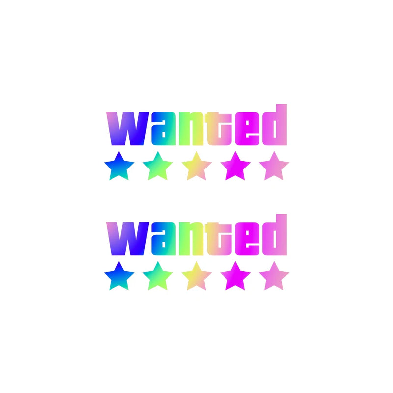 WANTED Motorcycle Sticker Vinyl Waterproof Decal Adaptable Motorcycle / Body / Helmet Motorcycle Decoration Accessories