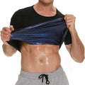 Men Sweat Sauna T-shirt Waist Trainer Slimming Suit Body Shapers Shapewear Corset Underwear Belly Control Fitness Fat Burn Tops
