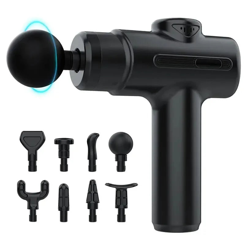 Electric Massage Gun Deep Tissue Facial Massgaer 8 Heads Arms Back Leg Muscle Relaxing For Body Sport - Visuel 6 | SAMAG