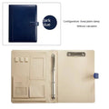 PU Leather Notebook Binder A4 Paper Budget Envelope Expanding File Folder Document Material Chic Loose Leaf Ring Office