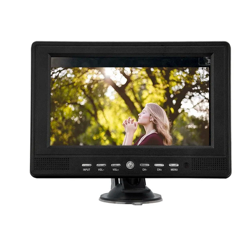 7 Inch Portable Digital TV DVB-T2 ATSC ISDB-T LCD Screen Rechargeable Battery Car Monitor Television Auto RV Travel Camping