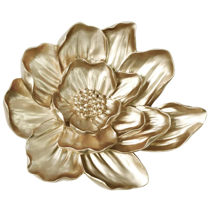 Resin Flower Wall Decoration Creative 3D Home TV Background Decoration Artificial Flowers Indoor Home Decor Housewarming Gift