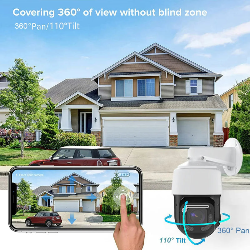 360X ZOOM IMX415 4K 8MP 30fps POE Temperature Display RTMP High Speed Dome PTZ Wiper IP Camera ONVIF Absolute Move Hikvision
