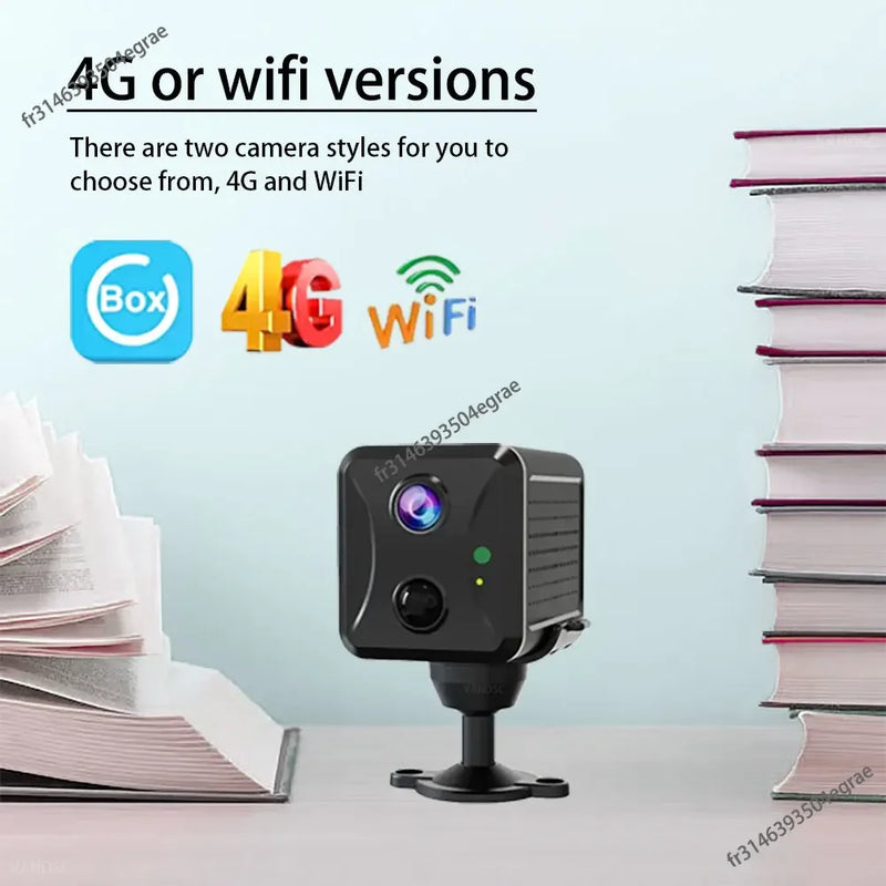 2025 CCTV Camera 5MP 4G Sim Card or Wifi Home Surveillance Camera Intercom PIR Infrared Detection Mini Baby Security IP Camera