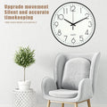 12 Inches Wall Clock Modern Design Nordic Wood Living Room Silent Clock Mechanism Bedroom Kitchen Office Brief Clocks Mechanism