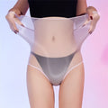 Sexy Unisex Oil Shiny Sheer See Through Boxer High Elastic Safety Short Smooth Bottom Wear Glossy Ultrathin Underwear Slim  Body