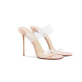 Transparent Sandals Drag Women's Stiletto High Heels Summer Fashion New Women's Slippers