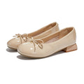 2026 New Women's Loafers Shoe High Heels Anti-slip Bow Mary Jane Shoes Women Patent Leather Low-cut Formal Frail Shoes