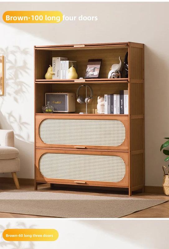 Bookshelf Shelf Floor-to-ceiling bookcase Living room against the wall Multi-layer storage cabinet Locker Simple bedroom