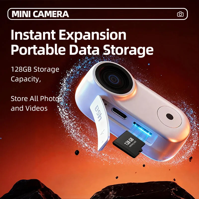Magnetic Pocket Mini Camera Waterproof 1080P HD Action Cam for Motorcycle Helmet Riding Outdoor Sports Video Recorder