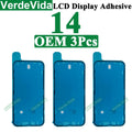 VerdeVida 3pcs OEM Screen Display Adhesive for iPhone 13 Pro Max 11 12 13 14 15 Plus XS X LCD Waterproof Glue Sticker Frame Seal