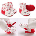0-18 Months Red Girl Boy Newborn Baby Christmas Cute Cartoon Cotton Shoes Soft Sole Toddler Infant Walking Shoes