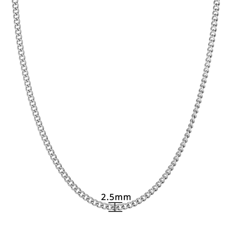Hiphop Heavy Cuban Link Chains Necklaces Male Gold Color Stainless Steel Long Neck Necklace For Men Women Jewelry 2023 Collares
