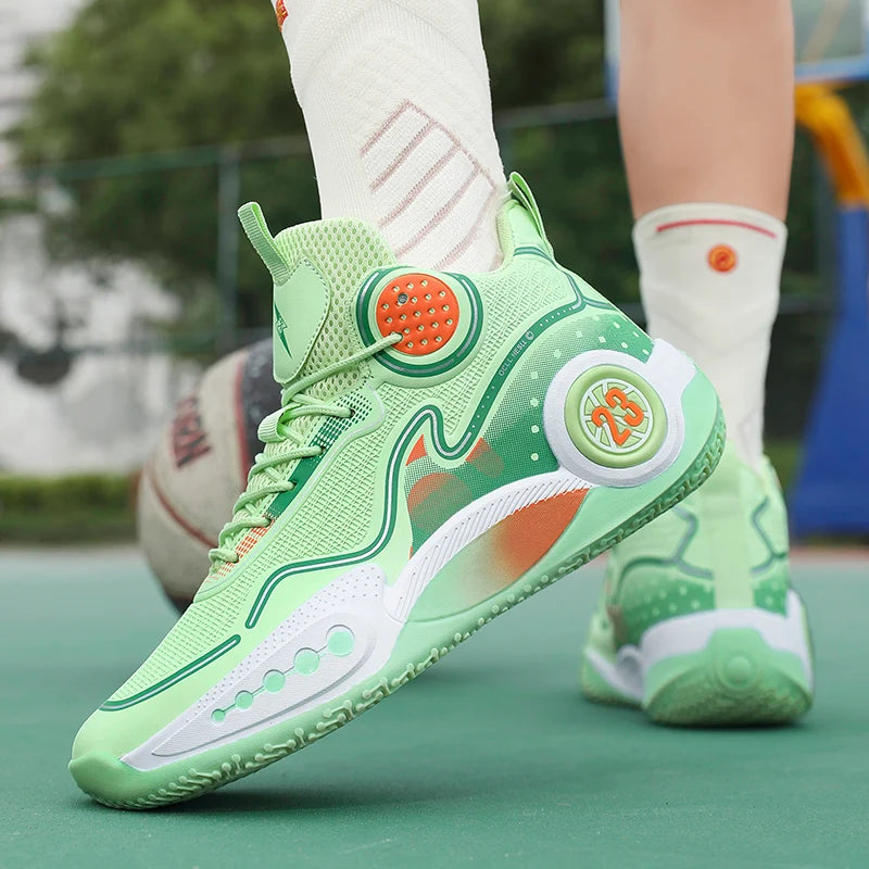Men's Basketball Shoes Breathable Cushioning Non-Slip Wearable Runing Shoes Gym Training Athletic Basketball Sneakers for men