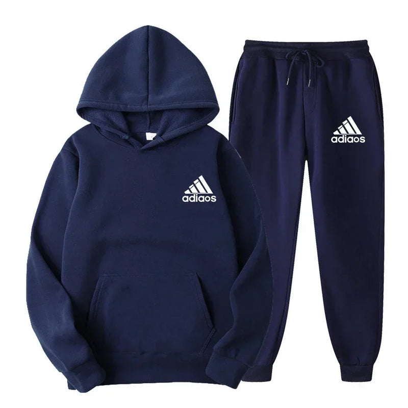 Popular autumn and winter hooded sweatshirt+jogging pants set suitable for both men and women in sports and - View 14 | SAMAG