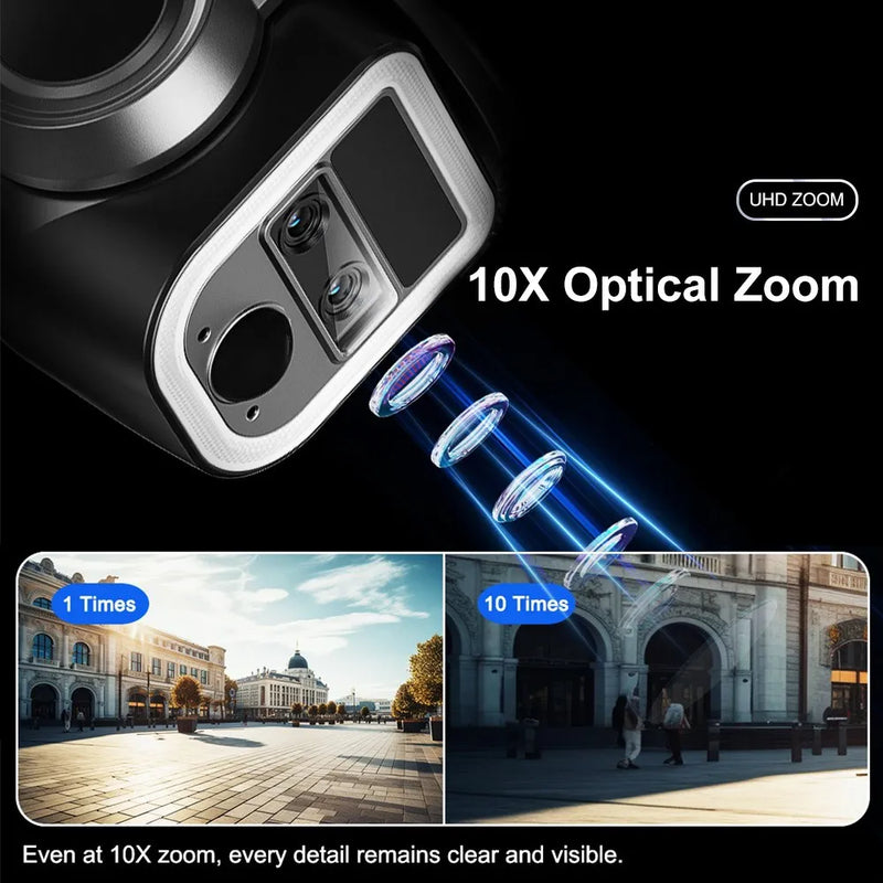 LS VISION  4G & wifi In 1 Solar Camera Outdoor 12MP 6K 10X Zoom Dual Screen PIR Detection Auto Tracking CCTV Survalance Cameras
