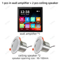 MINI Touch Screen TF Audio In Wall Amplifier Home Theater Bluetooth Control Panel Background Music Player Stereo Ceiling Speaker