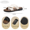 FOXER 2026 New Summer Women's Slippers Solid Color Fashion Outside Flat Low Heels Lightweight Female Non Slip Shoes All-match