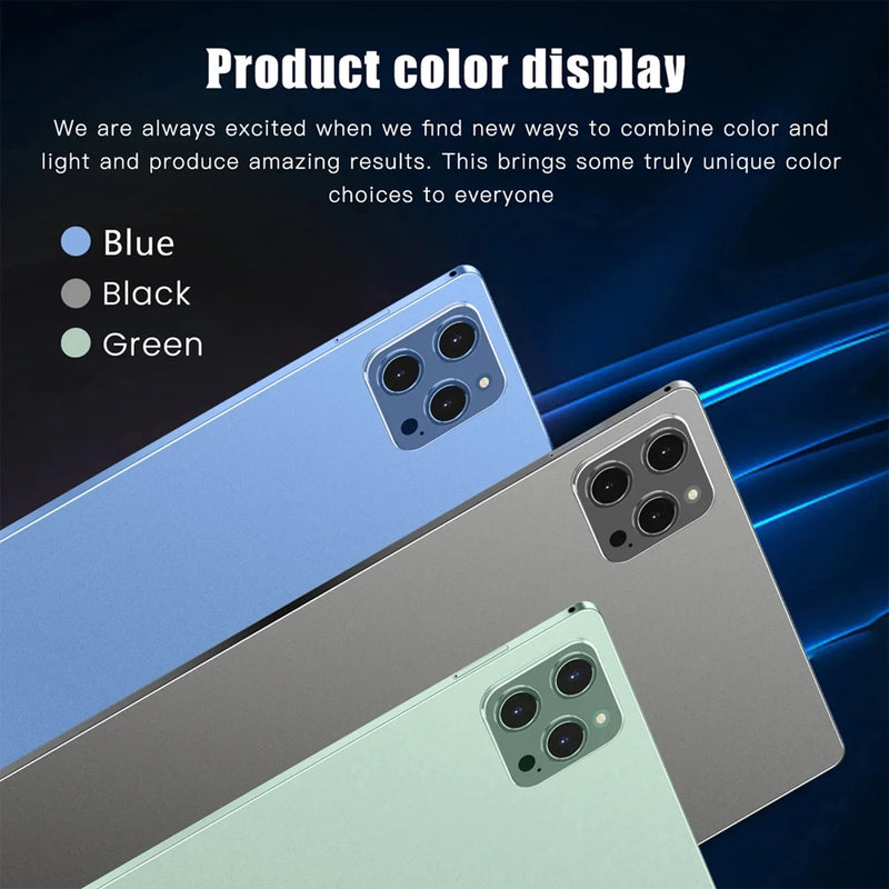 New 10.1 Inch Android Tablets Octa Core Global Version 4GB RAM 64GB ROM Dual SIM Cards Google HD Display Tablet Pc Portable Pad