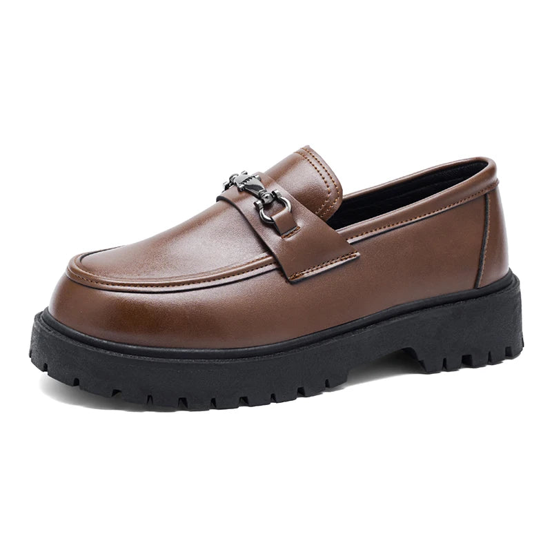 Men's casual shoes four seasons new soft-sole non-slip comfort light outdoor walking shoes fashion business visitor leather shoe