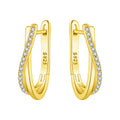 Orstarry S925 Sterling Silver 18k Gold Modern Square Earrings Hoop Earrings For Women Jewelry Original Trendy Anniversary Gifts
