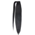 Straight Human Hair Ponytail Wrap Around Horsetail Clips-In Brazilian Remy Hair Ponytail Wig 120g