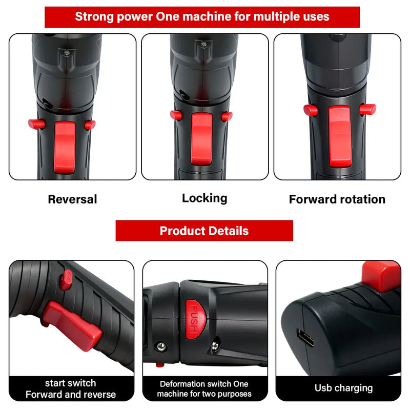3/47pcs Electric Drill Cordless Screwdriver Tools Set 3.6v Power 300mAh Lithium Battery For PC computer - View 4 | SAMAG