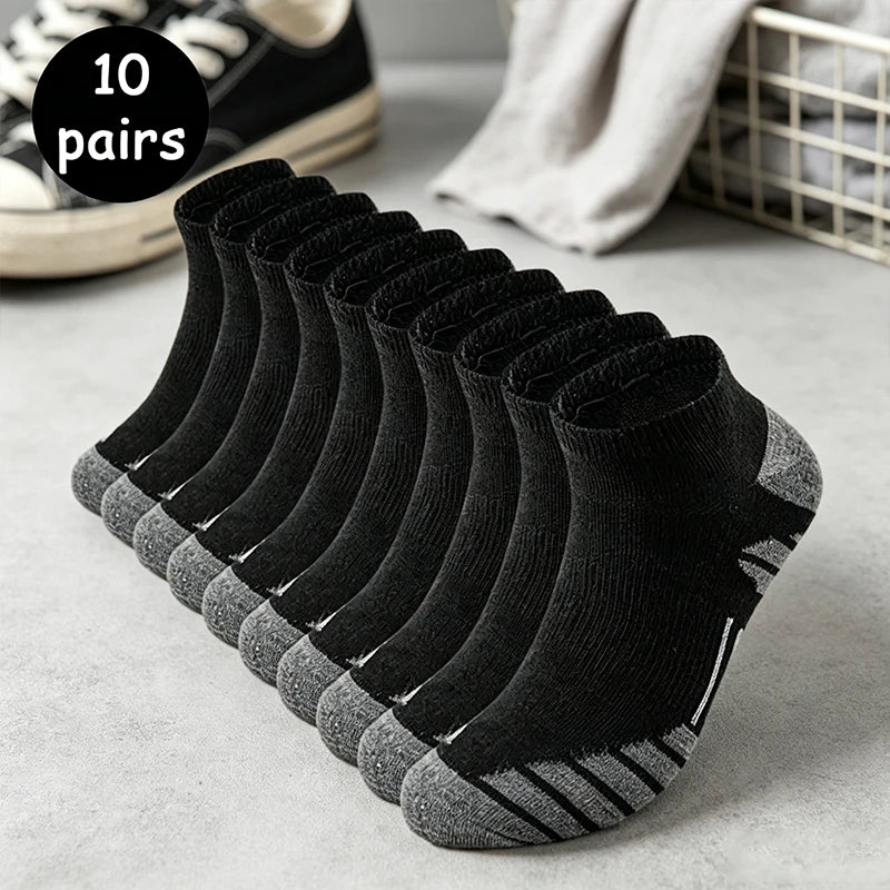 10 Pairs Man and Women Socks Sports Solid Color Male's | SAMAG