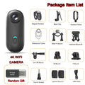 4K UHD Motorcycle Mini Action Camera Body POV Magnetic 30M Waterproof  2.4G WiFi Small Action Video vlogging Camcord Helmet Bike