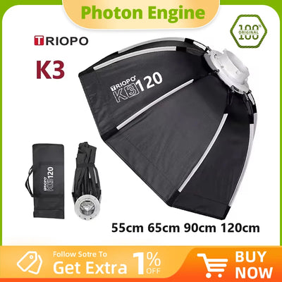 TRIOPO K3 Series 55cm 65cm 90cm 120cm Quick-Setup Octagon | SAMAG
